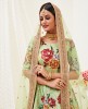 Floral Digital Print Lehenga With Sequence Embroidery Work and Pearl Work